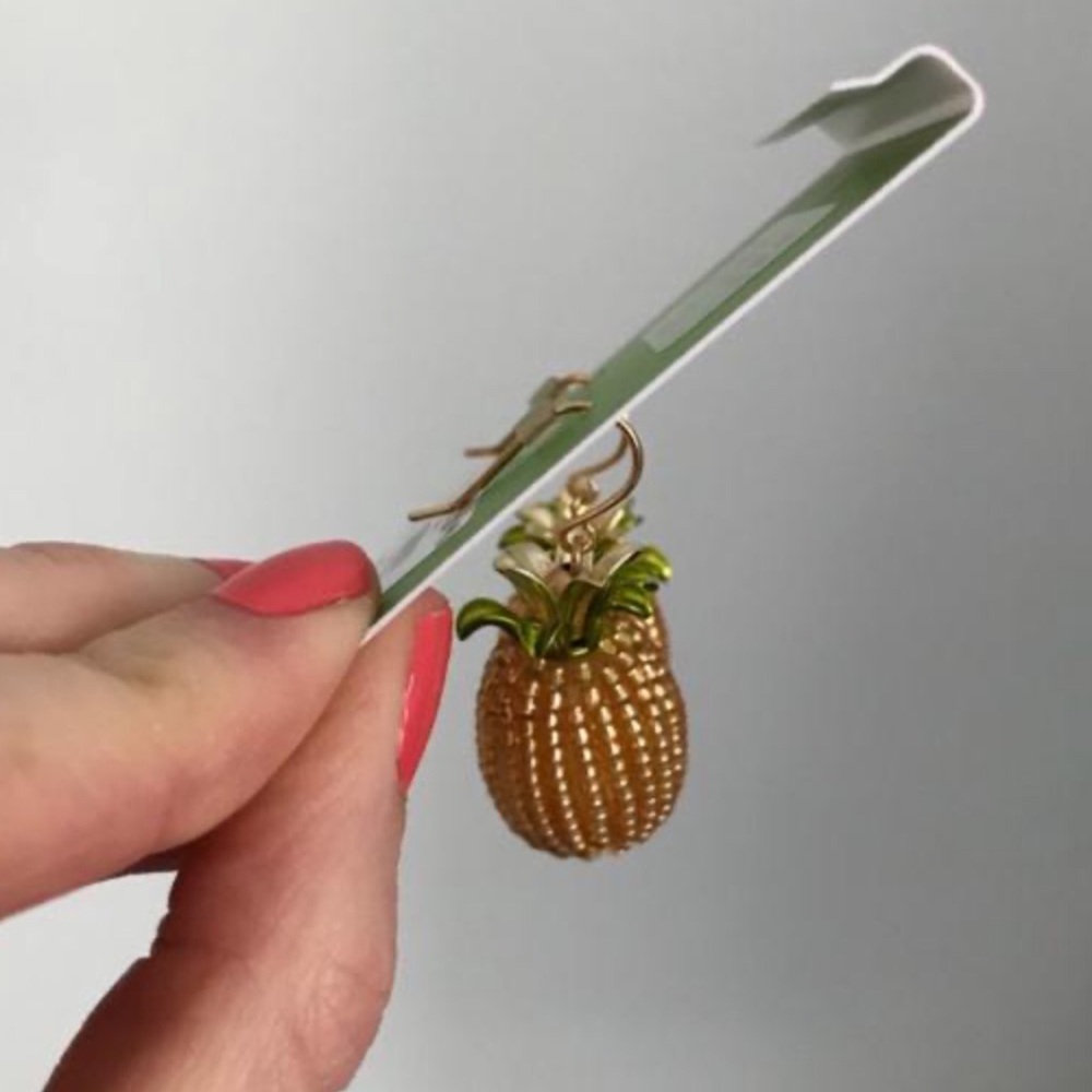 KATE SPADE • By The Pool Pineapple Drop Earrings - Picture 5 of 5